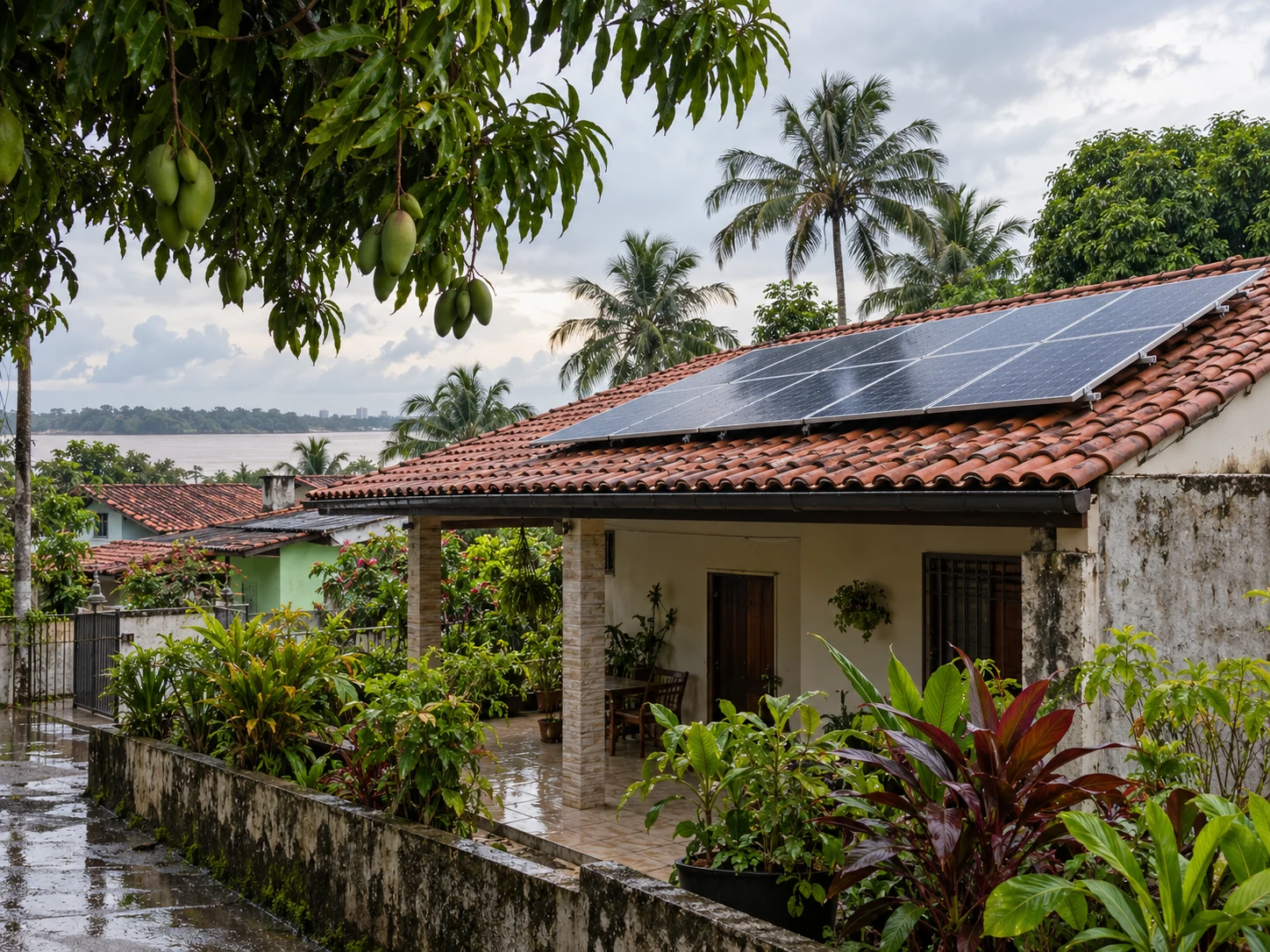 Cenário ilustrativo de Belém com energia solar